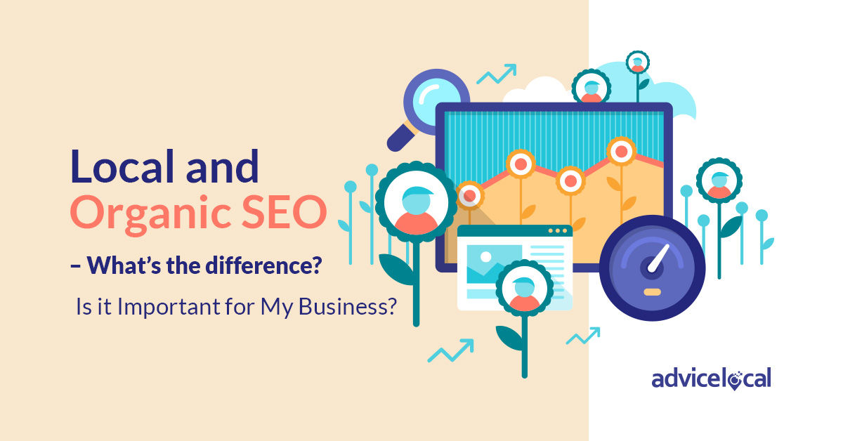 what is the difference between local and organic seo